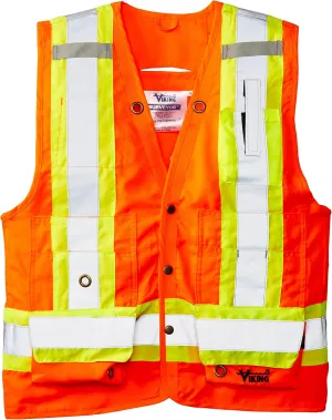 Viking Surveyor Hi-Vis Safety Vest with U Configuration 4" Reflective Tape