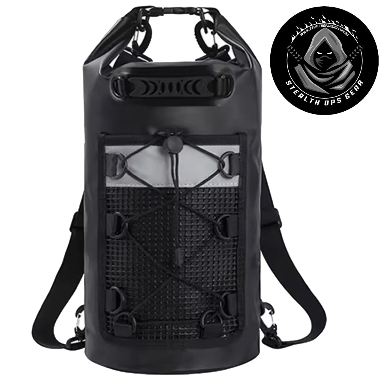 Waterproof Backpack Drybag 30LT Black - Stealth Ops Gear
