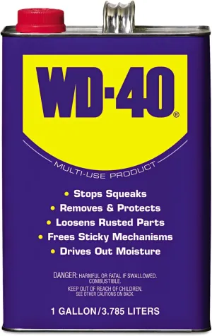 WD-40 Original Formula, Multi-Use Product, One Gallon [4-Pack]