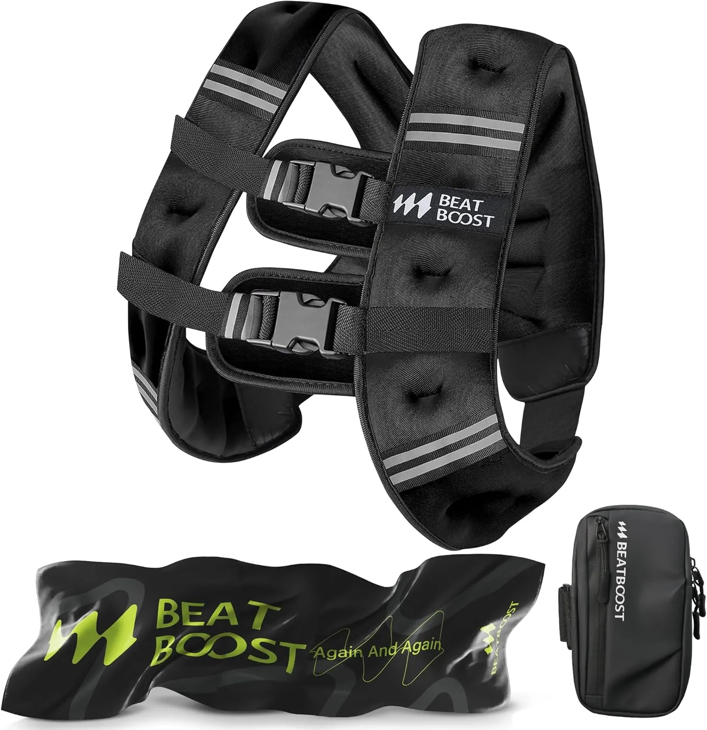 Weighted Vest for Women Men BeatBoost 5 10 15 20 25 30 lb Weight Vest with Ironsand for Walking Strength Training Running Workout