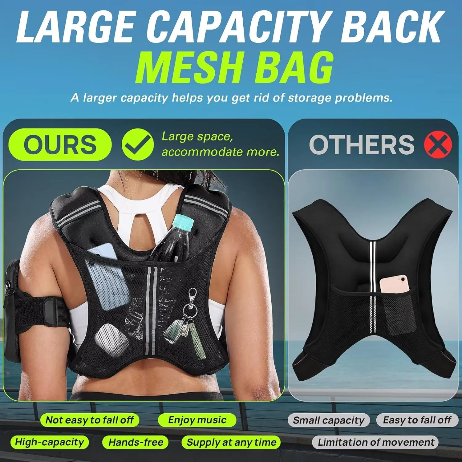 Weighted Vest for Women Men BeatBoost 5 10 15 20 25 30 lb Weight Vest with Ironsand for Walking Strength Training Running Workout
