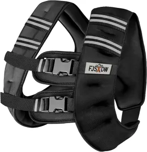 Weighted Vest Weighed Vest Women Men Kids, 8lb/12lb/16lb/19lb Body Weight Vest with Reflective Stripe, Adjustable Weighted Vest for Strength Training, Running, Walking, Workout, Jogging