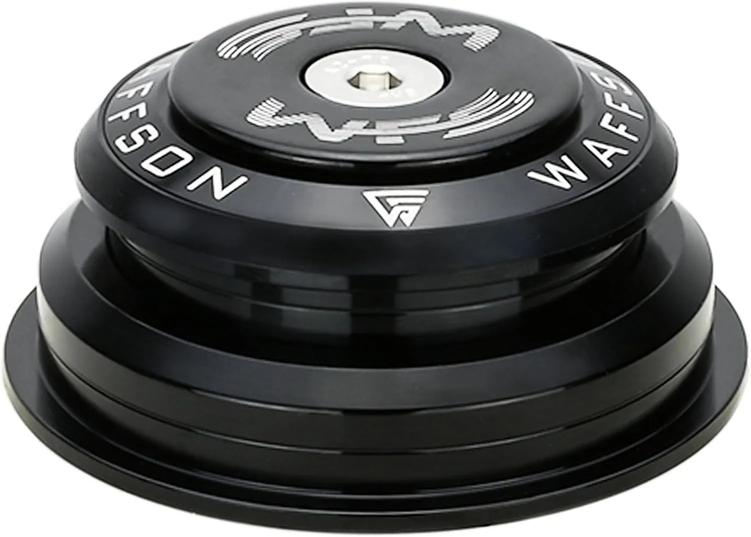 WFS HY713 1-1/8-1-1/2 inch Semi-Integrated Threadless Headset 5.4mm Top Cone, Black, HS05ZQLBK