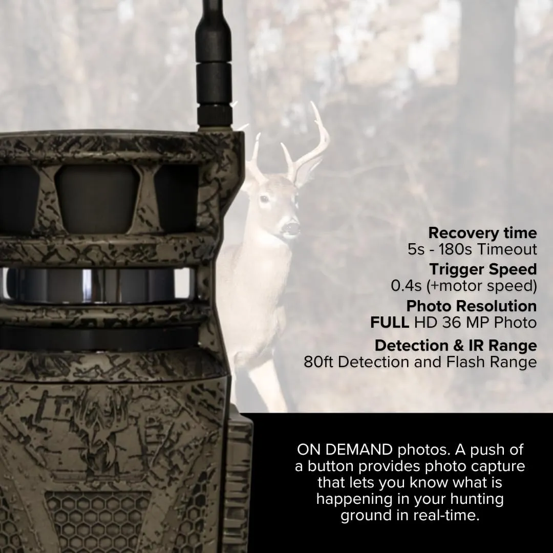 Wildgame Innovations Orbit 360-Degree 36MP Trail Camera Bundle with 32GB 100MBPS Memory Card and Card Reader