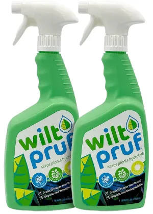Wilt Pruf [2 Pack] - Plant Protecting Spray (Anti-Transpirant) | 32oz RTU