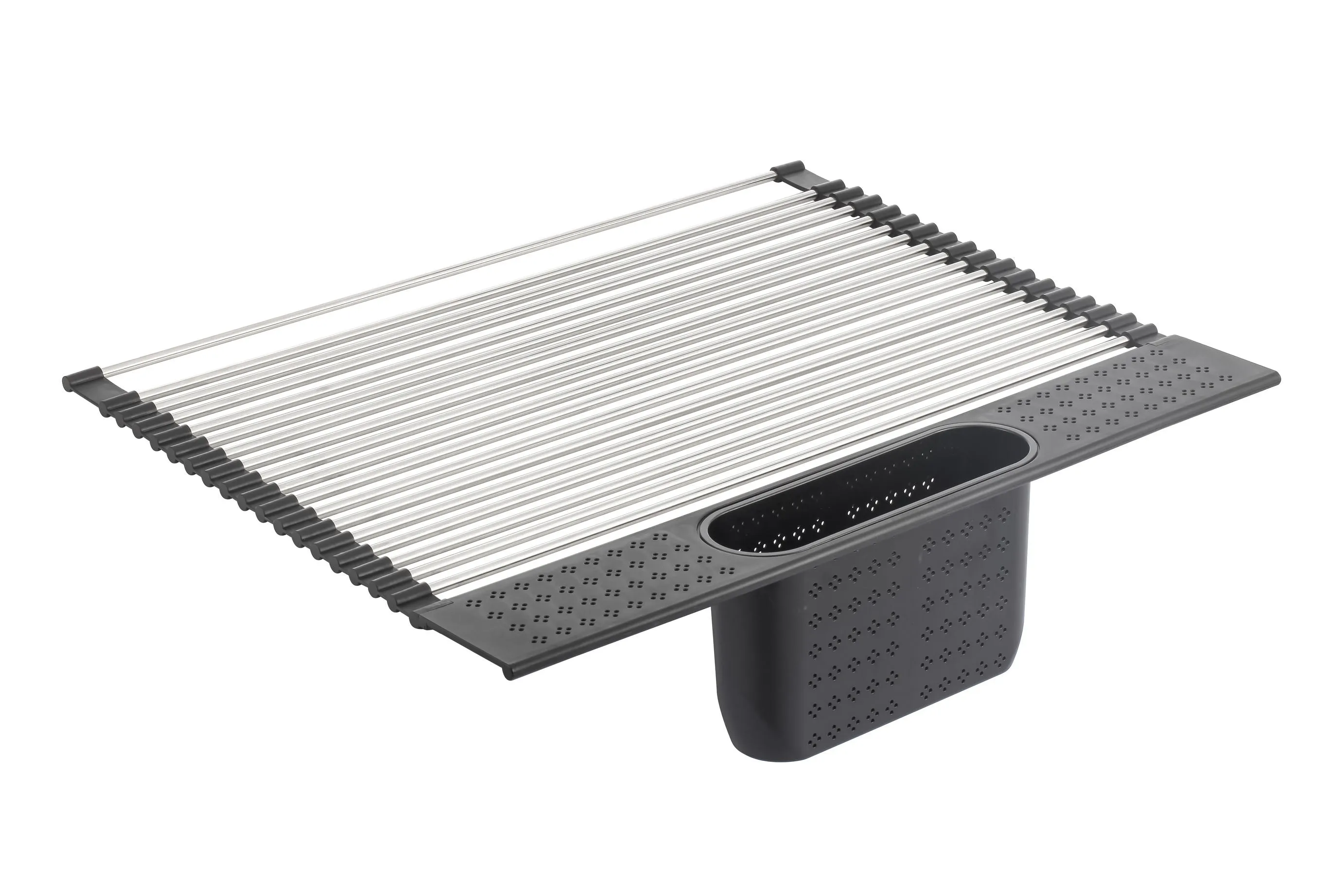 with Large Rack Up Drying Roll Personalized Stainless for Home Holder Kitchen Dish Steel Limited edition range Utensil
