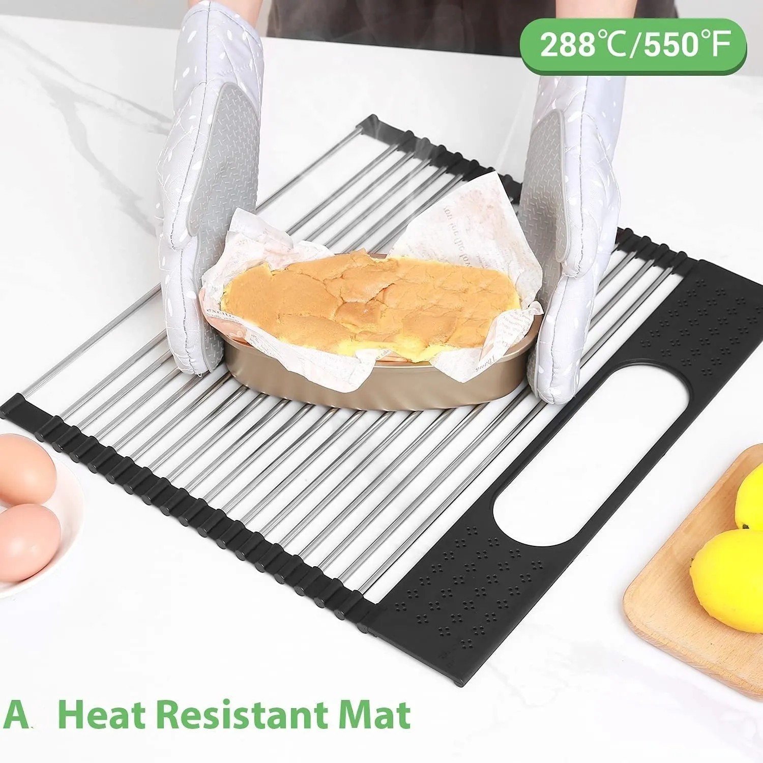 with Large Rack Up Drying Roll Personalized Stainless for Home Holder Kitchen Dish Steel Limited edition range Utensil