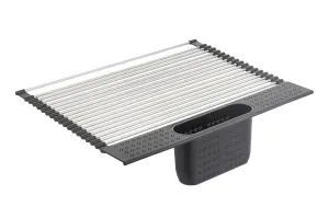 with Large Rack Up Drying Roll Personalized Stainless for Home Holder Kitchen Dish Steel Limited edition range Utensil