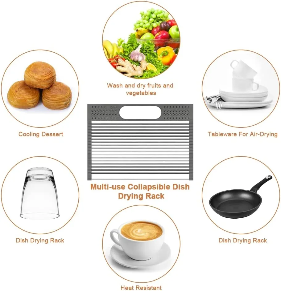 with Large Rack Up Drying Roll Personalized Stainless for Home Holder Kitchen Dish Steel Limited edition range Utensil
