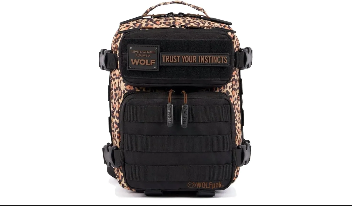 WOLFpak 9L Backpack Mini (Alpha Black Leopard Limited Edition) – 9L EDC Daypack, Compact & Water-Resistant Bag for Gym, Hiking, Commuting