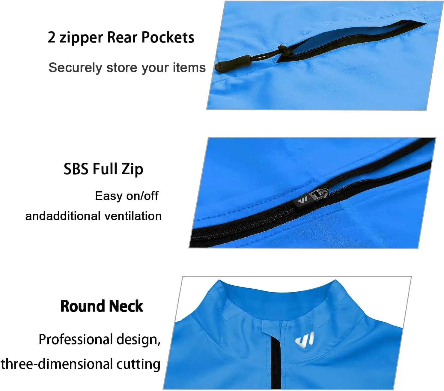 Women Cycling Jacket,Windbreaker Breathable Running Jackets Lightweight Packable Hiking Jersey With 3 Zipper Pockets