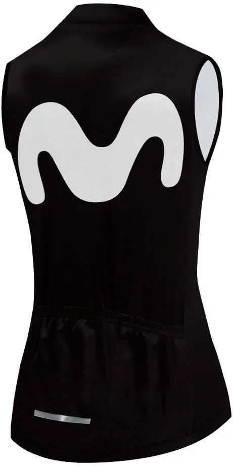 Women's Cycling Jersey Sleeveless Bike Vest Riding Shirts Bicycle Clothing Biking Tank Tops with Pockets