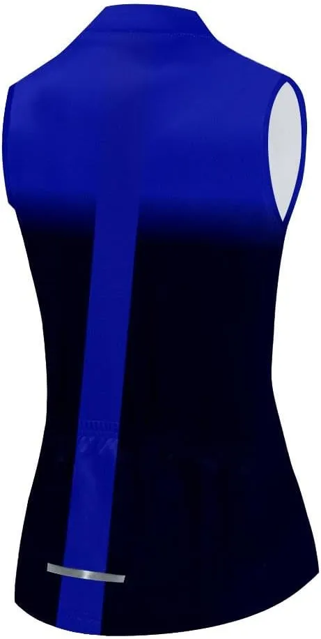 Women's Cycling Jersey Sleeveless Bike Vest Riding Shirts Bicycle Clothing Biking Tank Tops with Pockets