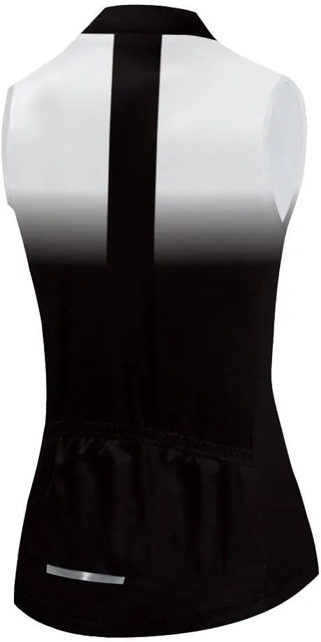 Women's Cycling Jersey Sleeveless Bike Vest Riding Shirts Bicycle Clothing Biking Tank Tops with Pockets