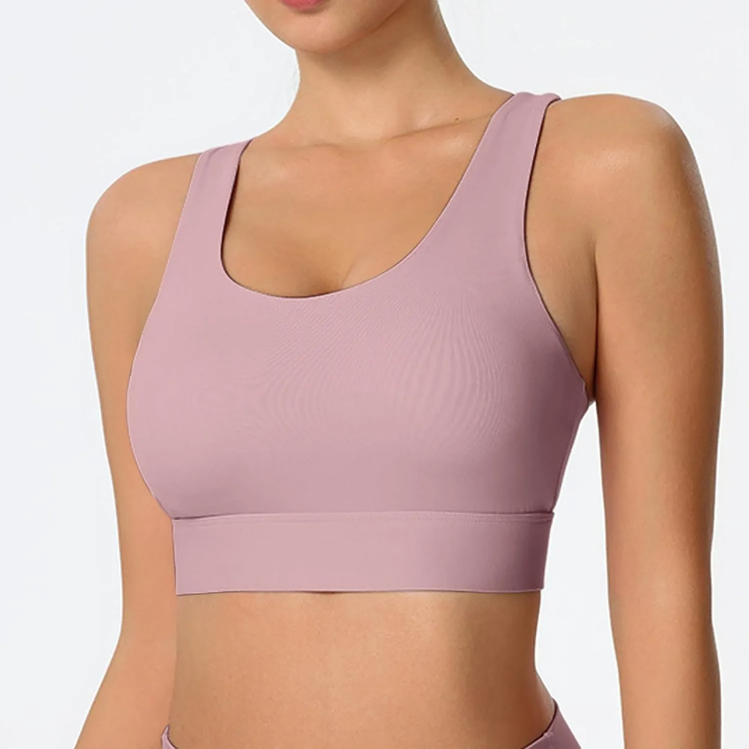 Women's Sexy Large Size Integrated High Strength Shockproof Yoga Running Fitness Sports Bra Tight Sports Bras for
