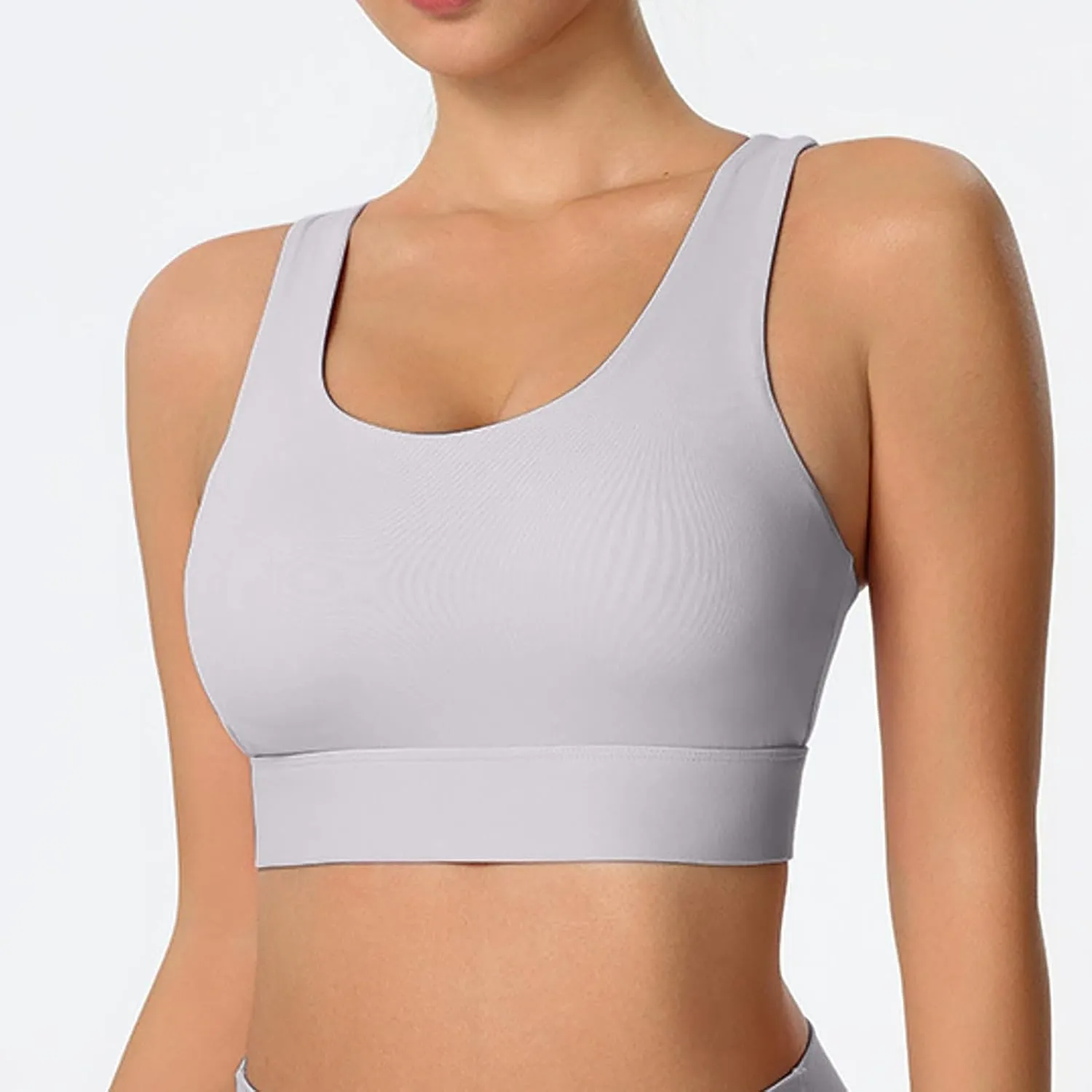 Women's Sexy Large Size Integrated High Strength Shockproof Yoga Running Fitness Sports Bra Tight Sports Bras for