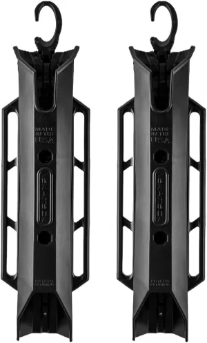 YakAttack TetherTube Rod Holder with Leash & Mounting Hardware - Single or Two Pack | Rod Holder for Kayak Fishing | Fits BlackPak Pro Only | Kayak Rail Accessories | Spinning & Casting Compatible