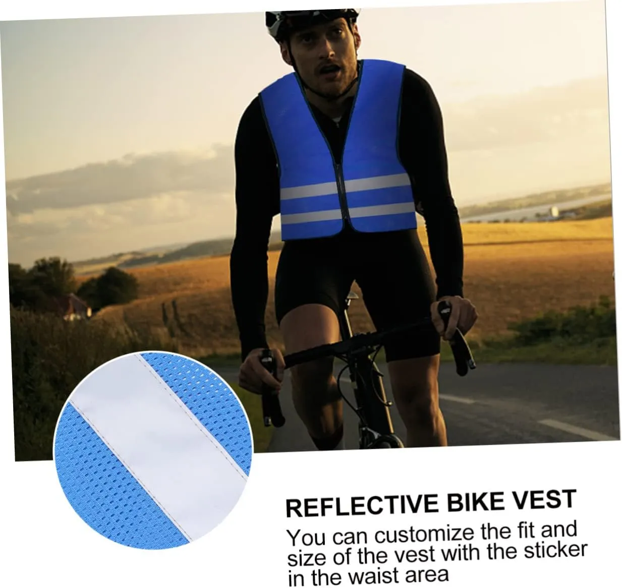 Yardwe 12 Pcs Reflective Running Shirt Reflective Clothing Man Car