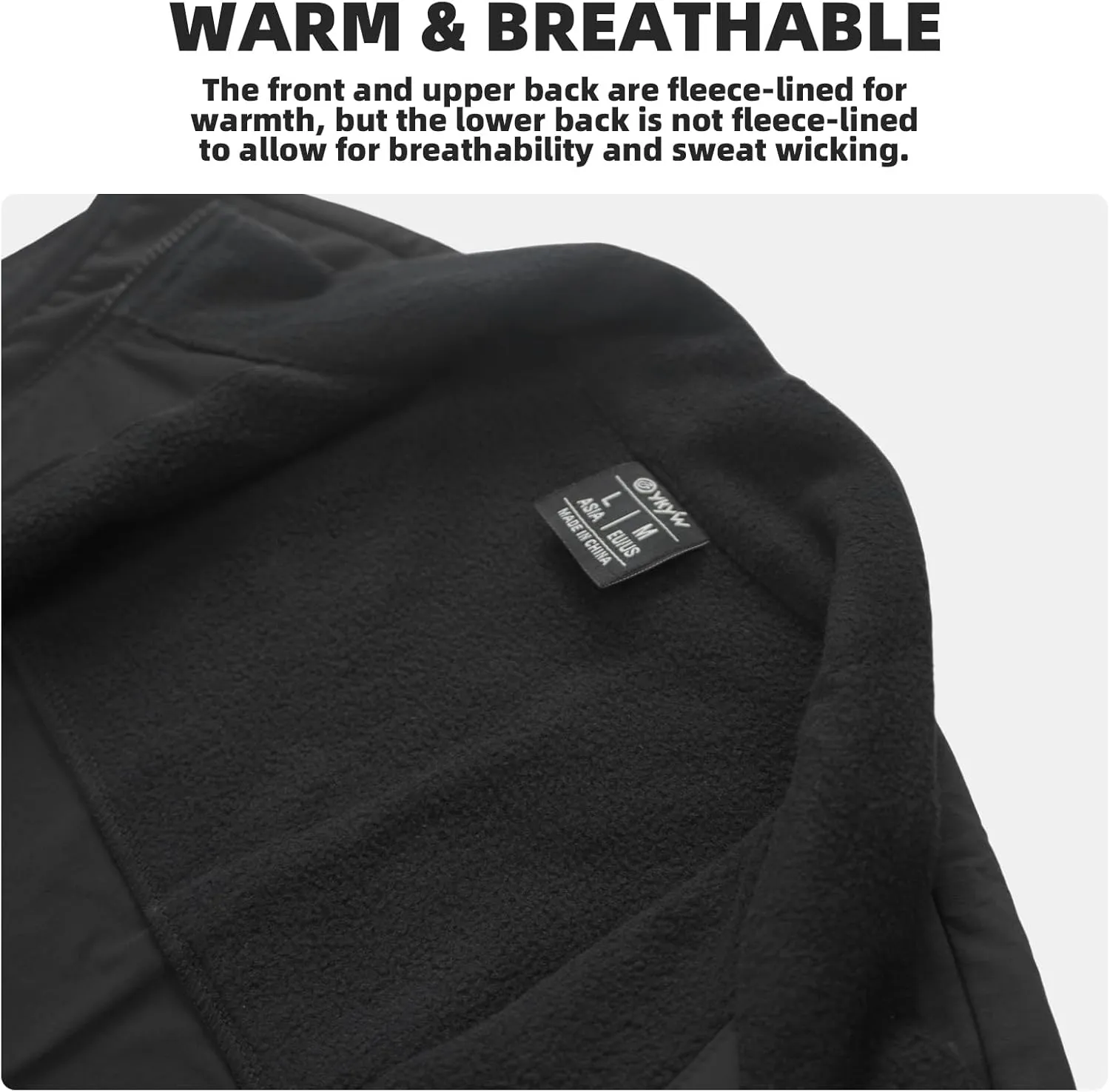 YKYWBIKE Cycling Vest for Men Sleeveless Cycling Jacket Fleece Biking Vest Ykk Full Zip Cycling Gilet Windproof Bike Vest