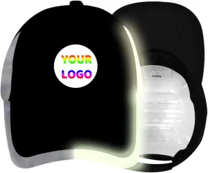 YOWESHOP Baseball Cap Safety Hat with Reflective Strip Sun Hat Customize Logo