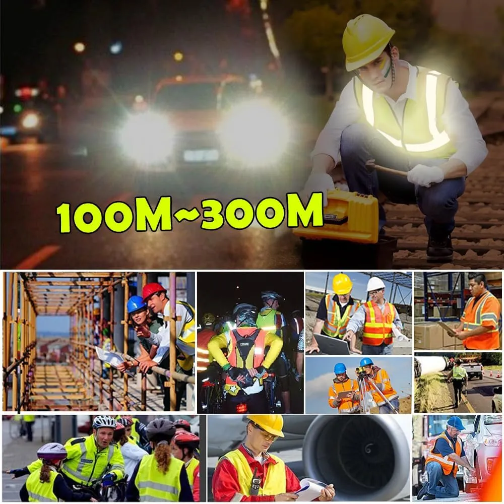 YOWESHOP High Visibility Safety Vest Customize Your Logo Protective Security Vest (L, Yellow)