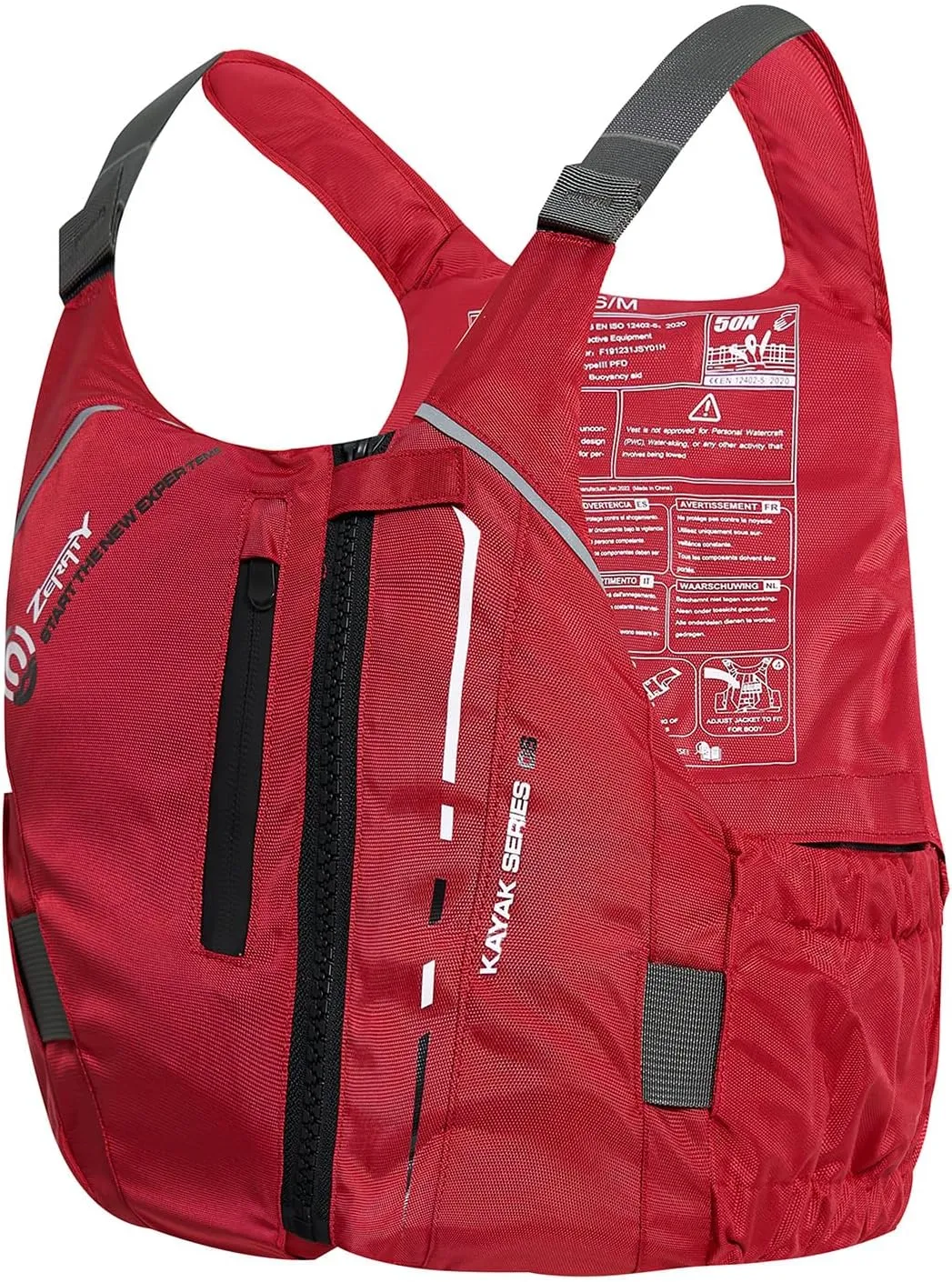 Zeraty Swim Jacket for Adults – Adjustable Buoyancy Vest with Pockets & Reflective Safety for Kayaking, Paddle Sports, and Water Adventures